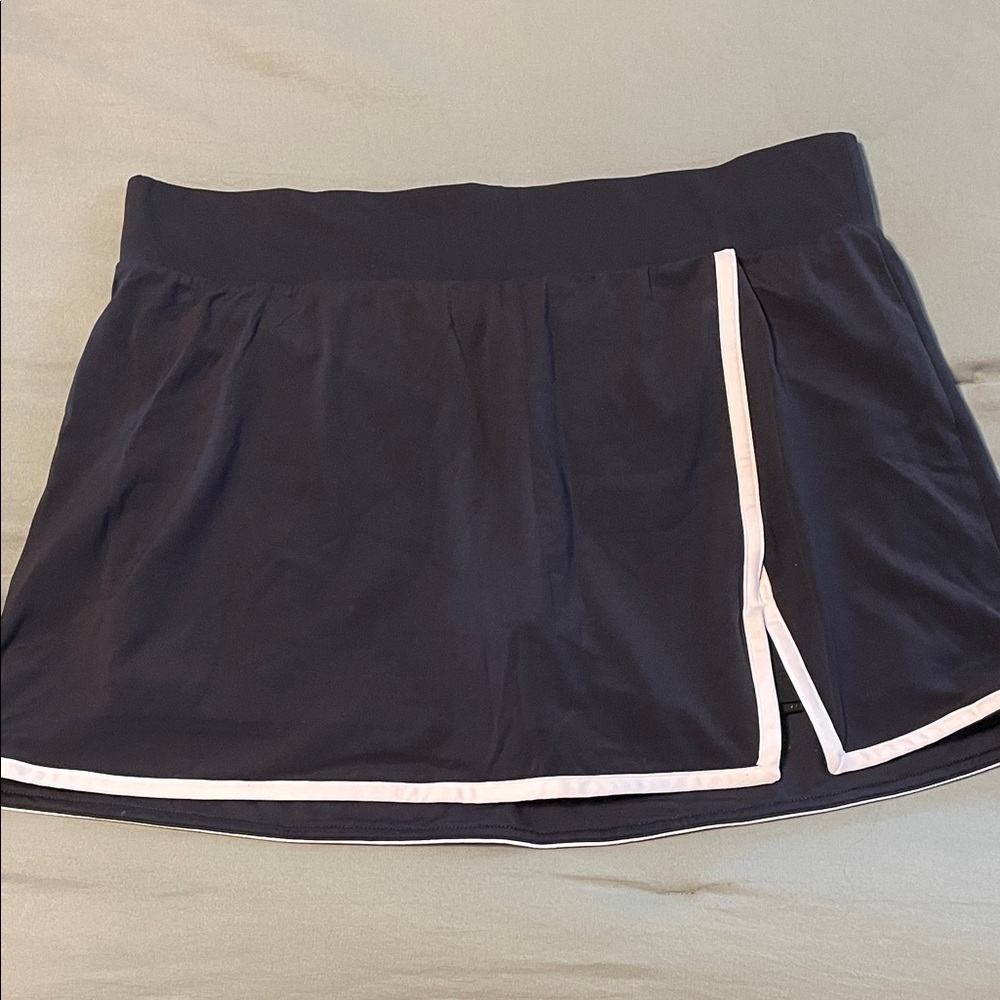 all in motion Black Skirt with White Interior Logo